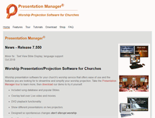 Tablet Screenshot of presentationmanager.com